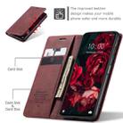 For Xiaomi Redmi 13C 4G Global / 13C 5G CaseMe 013 Multifunctional Horizontal Flip Leather Phone Case(Wine Red) - 3