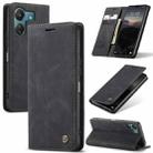 For Xiaomi Redmi 13C 4G Global / 13C 5G CaseMe 013 Multifunctional Horizontal Flip Leather Phone Case(Black) - 1