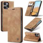 For Xiaomi Redmi 12 4G / 12 5G／Note 12R CaseMe 013 Multifunctional Horizontal Flip Leather Phone Case(Brown) - 1