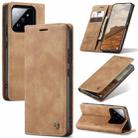 For Xiaomi 14 CaseMe 013 Multifunctional Horizontal Flip Leather Phone Case(Brown) - 1