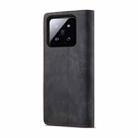 For Xiaomi 14 CaseMe 013 Multifunctional Horizontal Flip Leather Phone Case(Black) - 3