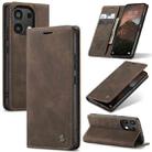 For Xiaomi Redmi Note 13 4G CaseMe 013 Multifunctional Horizontal Flip Leather Phone Case(Coffee) - 1