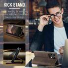 For Xiaomi Redmi Note 13 4G CaseMe 013 Multifunctional Horizontal Flip Leather Phone Case(Coffee) - 3
