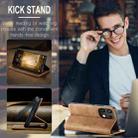 For Xiaomi Redmi Note 13 4G CaseMe 013 Multifunctional Horizontal Flip Leather Phone Case(Brown) - 3