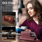 For Xiaomi Redmi Note 13 5G CaseMe 013 Multifunctional Horizontal Flip Leather Phone Case(Wine Red) - 3