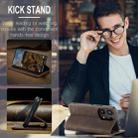 For Xiaomi Redmi Note 13 Pro 4G CaseMe 013 Multifunctional Horizontal Flip Leather Phone Case(Coffee) - 3