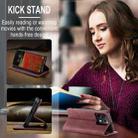 For Xiaomi Redmi Note 13 Pro 5G CaseMe 013 Multifunctional Horizontal Flip Leather Phone Case(Wine Red) - 3