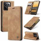 For Xiaomi Redmi Note 13 Pro 5G CaseMe 013 Multifunctional Horizontal Flip Leather Phone Case(Brown) - 1