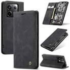 For Xiaomi Redmi Note 13 Pro 5G CaseMe 013 Multifunctional Horizontal Flip Leather Phone Case(Black) - 1