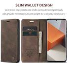 For Xiaomi Redmi Note 13 Pro+ CaseMe 013 Multifunctional Horizontal Flip Leather Phone Case(Coffee) - 2