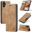 For Xiaomi Redmi Note 13 Pro+ CaseMe 013 Multifunctional Horizontal Flip Leather Phone Case(Brown) - 1