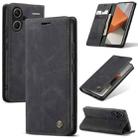 For Xiaomi Redmi Note 13 Pro+ CaseMe 013 Multifunctional Horizontal Flip Leather Phone Case(Black) - 1