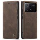 For Xiaomi Poco X6 Pro CaseMe 013 Multifunctional Horizontal Flip Leather Phone Case(Coffee) - 2