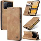 For Xiaomi Poco X6 Pro CaseMe 013 Multifunctional Horizontal Flip Leather Phone Case(Brown) - 1