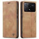 For Xiaomi Poco X6 Pro CaseMe 013 Multifunctional Horizontal Flip Leather Phone Case(Brown) - 2