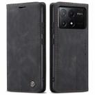 For Xiaomi Poco X6 Pro CaseMe 013 Multifunctional Horizontal Flip Leather Phone Case(Black) - 2