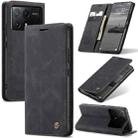 For Xiaomi Redmi K70E 5G CaseMe 013 Multifunctional Horizontal Flip Leather Phone Case(Black) - 1