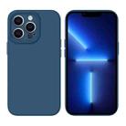 For iPhone 13 Pro Liquid Silicone MagSafe Precision Hole Phone Case(Dark Blue) - 1