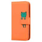 For Huawei P40 Lite Cartoon Buckle Horizontal Flip Leather Phone Case(Orange) - 2