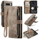 For Google Pixel 8 Pro CaseMe C30 Multifunctional Leather Phone Case(Brown) - 1