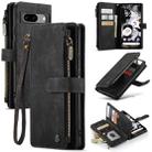 For Google Pixel 8a CaseMe C30 Multifunctional Leather Phone Case(Black) - 1