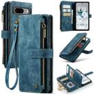 For Google Pixel 8a CaseMe C30 Multifunctional Leather Phone Case(Blue) - 1