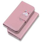 For Samsung Galaxy M51 Cartoon Buckle Horizontal Flip Leather Phone Case(Pink) - 1