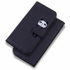 For Samsung Galaxy M53 Cartoon Buckle Horizontal Flip Leather Phone Case(Black) - 1