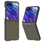 For Motorola Razr 50 Ultra Ultra-thin Carbon Fiber Texture Printing Phone Case(Gold) - 1