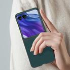 For Motorola Razr 60 Ultra Ultra-thin Plain Skin Leather Phone Case(Black) - 3