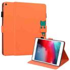 For iPad mini 5 / 4 / 3 / 2 / 1 Cartoon Buckle Leather Smart Tablet Case(Orange) - 1