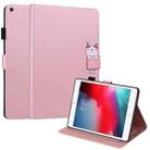 For iPad mini 5 / 4 / 3 / 2 / 1 Cartoon Buckle Leather Smart Tablet Case(Rose Gold) - 1