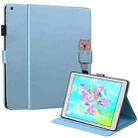 For iPad Air / Air 2 / 9.7 2017 / 2018 Cartoon Buckle Leather Smart Tablet Case(Blue) - 1