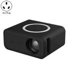 T300S 320x240 24ANSI Lumens Mini LCD Projector Supports Wired & Wireless Same Screen, Specification:AU Plug(Black) - 1