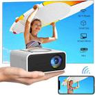 T300S 320x240 24ANSI Lumens Mini LCD Projector Supports Wired & Wireless Same Screen, Specification:AU Plug(White) - 12