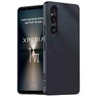 For Sony Xperia 1 VI Ultra-thin Carbon Fiber Texture Printing Phone Case(Black) - 1