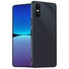 For Sony Xperia 10 VI Ultra-thin Carbon Fiber Texture Printing Phone Case(Black) - 1