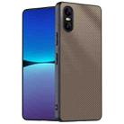 For Sony Xperia 10 VI Ultra-thin Carbon Fiber Texture Printing Phone Case(Gold) - 1