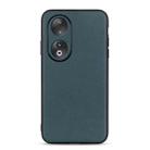 For Honor 90 Lambskin Texture Genuine Leather Phone Case(Green) - 1