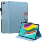 For Samsung Galaxy Tab S5e 10.5 T720 Cartoon Buckle Leather Tablet Case(Blue) - 1