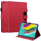 For Samsung Galaxy Tab S5e 10.5 T720 Cartoon Buckle Leather Tablet Case(Red) - 1