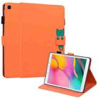 For Samsung Galaxy Tab A 8.0 2019 T290 Cartoon Buckle Leather Tablet Case(Orange) - 1