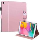 For Samsung Galaxy Tab A 8.0 2019 T290 Cartoon Buckle Leather Tablet Case(Rose Gold) - 1