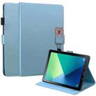 For Samsung Galaxy Tab A 10.1 T580 Cartoon Buckle Leather Tablet Case(Blue) - 1