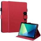 For Samsung Galaxy Tab A 10.1 T580 Cartoon Buckle Leather Tablet Case(Red) - 1