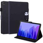 For Samsung Galaxy Tab A7 10.4 T500 Cartoon Buckle Leather Tablet Case(Black) - 1