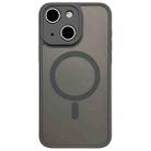 For iPhone 14 Plus MagSafe Magnetic TPU Hybrid PC Phone Case(Titanium Gray) - 1