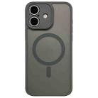 For iPhone 16 Plus MagSafe Magnetic TPU Hybrid PC Phone Case(Titanium Gray) - 1