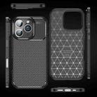 For iPhone 16 Pro Carbon Fiber Texture Shockproof TPU Phone Case(Black) - 3