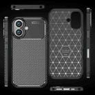 For iPhone 16 Plus Carbon Fiber Texture Shockproof TPU Phone Case(Black) - 3